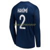 Original Fußballtrikot Paris Saint-Germain Hakimi 2 Heimtrikot 2022-23 Langarm Für Herren